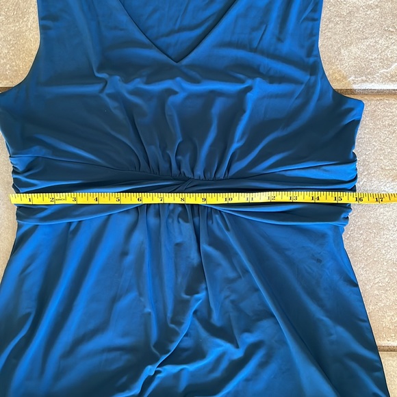 Women With Control Teal Blue Maxi Dress Size Small S - Picture 9 of 9